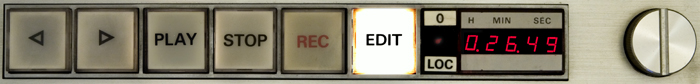 Studer A80 transport control panel